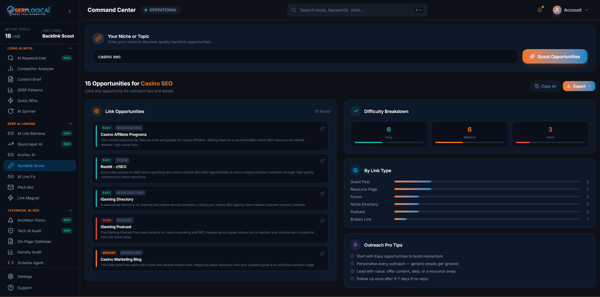 Backlink Scout